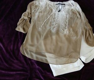 Kensie Sheer Top